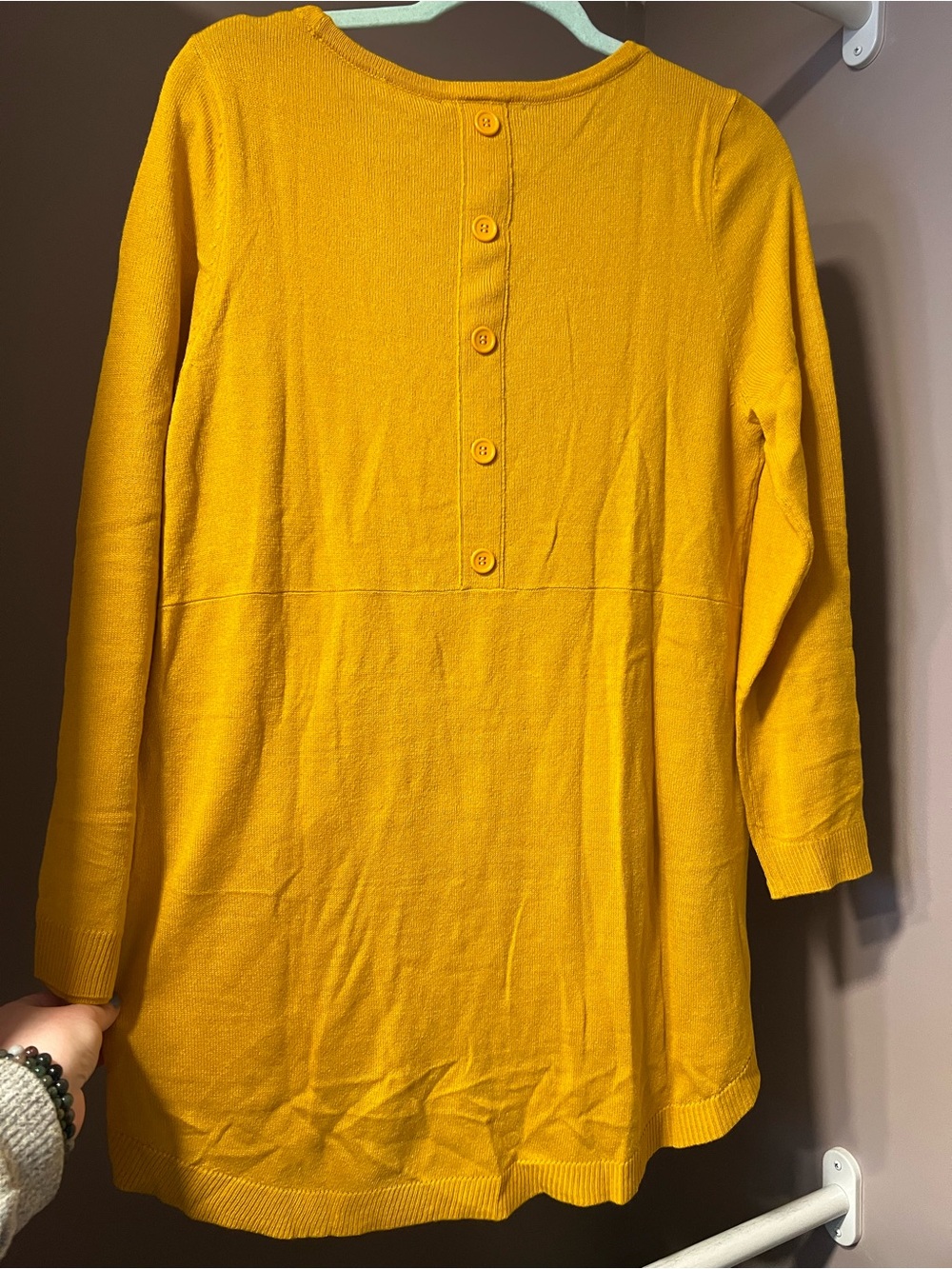 NWT NY&C Yellow Quarter Sleeve Shirt Size Medium 💛 - Picture 9 of 9